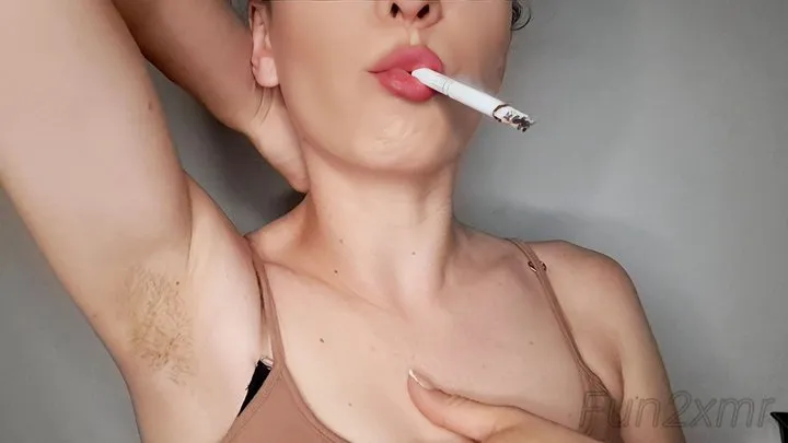 Smoking Marlboro Gold and enchanting you with my hairy, sweaty armpits by Miss Sara