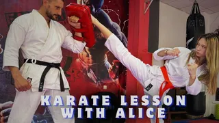 Karate Lesson with Alice (femdom)