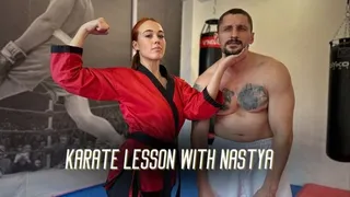 Karate Lesson with Nastya