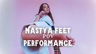 Nastya feet performance POV
