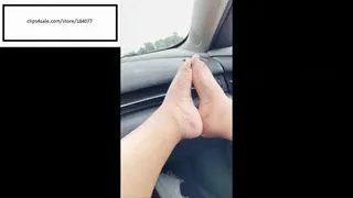 Delicious Itchy Stinky Feet in car