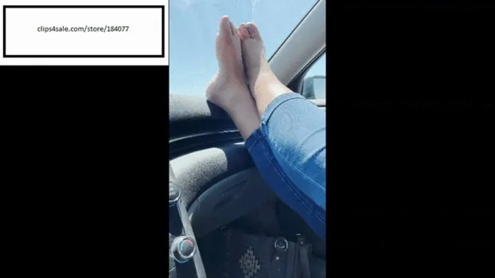 Delicious Candid Itchy Car Feet again