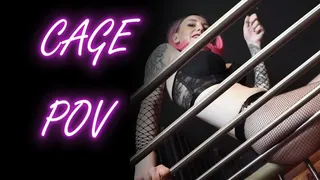 Lady Angela Cage POV thigh high boots dungeon TATTOOED GODDESS