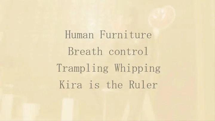 KIRA is the ruler CBT Trampling Whip Human furniture Rubber Mask