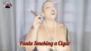Paula Smoking a Cigar - PSS016