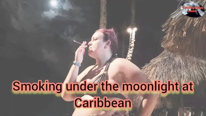 Smoking under the moonlight at Caribbean - SFL239