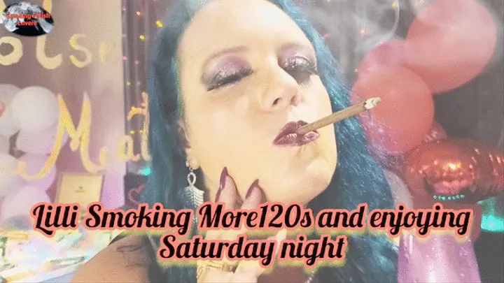 Lilli Smoking More120s and enjoying Saturday night - SFL223