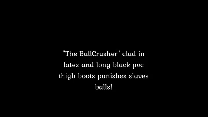 Mistress decides to own slaves balls!