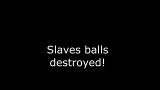 Slaves Balls takes a beating!