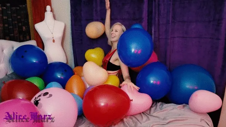 Valentine's Day Balloon Wrestle Pop Montage