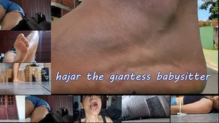 Hajar the Giantess Babysitter fx