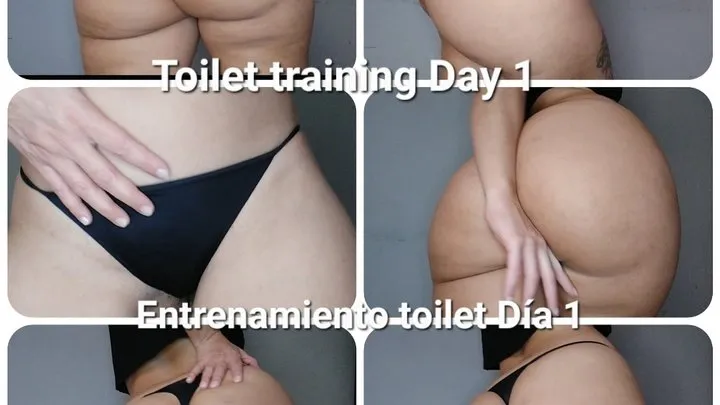 Toilet slave training - Day one - You been born to serve your Latina Goddess