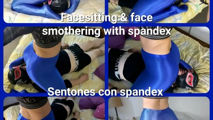 Facesitting with spandex - Face smother