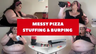 Messy Pizza Stuffing & Burping