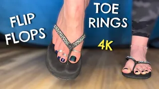 Flip Flops shoeplay Sexy Toe Rings and Anklet in