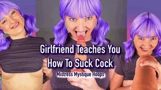 Girlfriend Teaches You How To Suck Cock - Bisexual Encouragement Blowjob Instructions Make Me Bi with Mistress Mystique