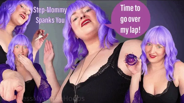 Step-Mommy Spanks You - She catches you masturbating in her bedroom and puts you in chastity cage and gives punishment - Female Domination OTK Spanking POV with Femdom Mistress Mystique