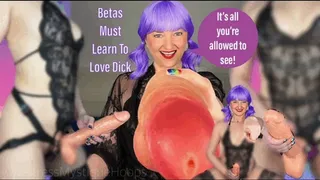 Betas Must Learn To Love Dick - Cock is all you're allowed to see! - Make Me Bi Bisexual Encouragement Tease & Denial Humiliation with Femdom Mistress Mystique