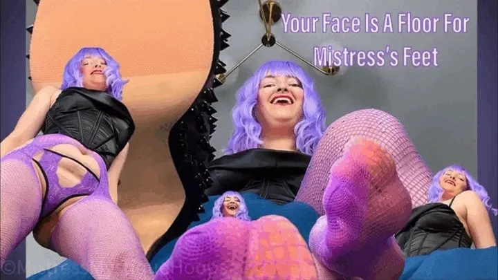 Your Face Is A Floor For Mistress's Feet - Mistress steps all over your face in heels and fishnets to show you your place - Femdom POV Foot Domination and Humiliation Tease & Denial with Mistress Mystique