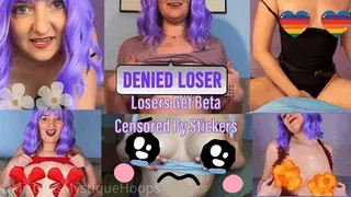 Losers Get Beta Censored By Stickers - Femdom Humiliation Tease & Denial with Brat Girl Mistress Mystique