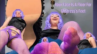 Your Face Is A Floor For Mistress's Feet - Mistress steps all over your face in heels and fishnets to show you your place - Femdom POV Foot Domination and Humiliation Tease & Denial with Mistress Mystique