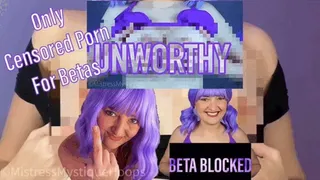Only Censored Porn For Betas - Femdom Tease & Denial Humiliation with Brat Girl Mistress Mystique