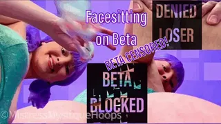 Facesitting on Beta - Beta Censored Ass Worship Femdom POV Tease & Denial with Mistress Mystique