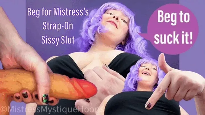 Beg for Mistress's Strap-On Sissy Slut - Femdom POV Sissy Training and Blowjob Instruction with Mistress Mystique