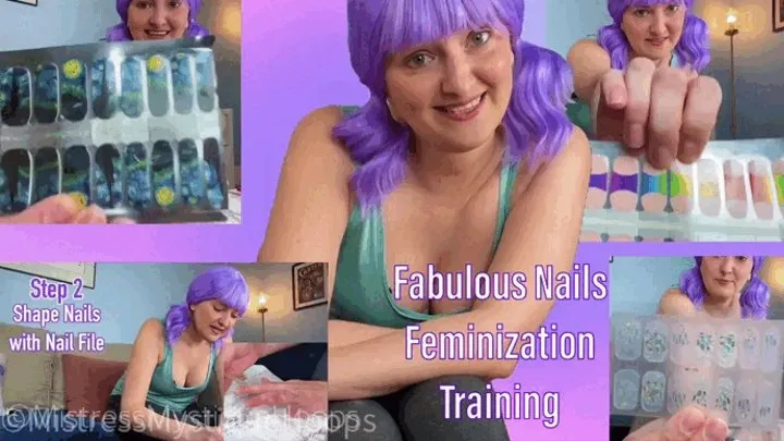 Fabulous Nails Feminization Training - Manicure Sissy Slut Lesson with Femdom Mistress Mystique