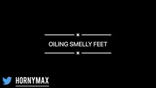 Oiling smelly feet
