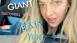 Giantess Discovers You and Eats You POV