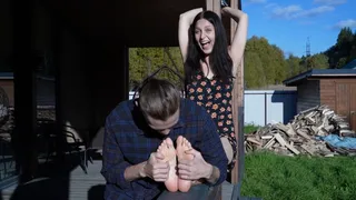 OUTDOOR TICKLING REVENGE: HUMBLING THAT ARROGANT WOMAN