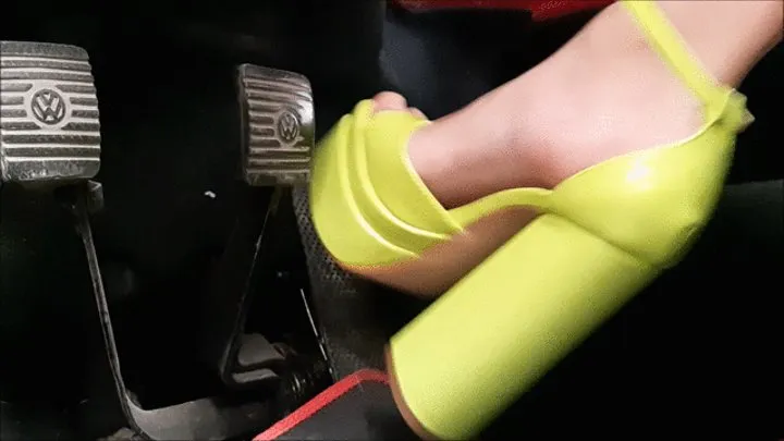 Andie yellow high heels