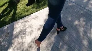 walking one shoe