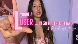 youre a loser in 30 different ways