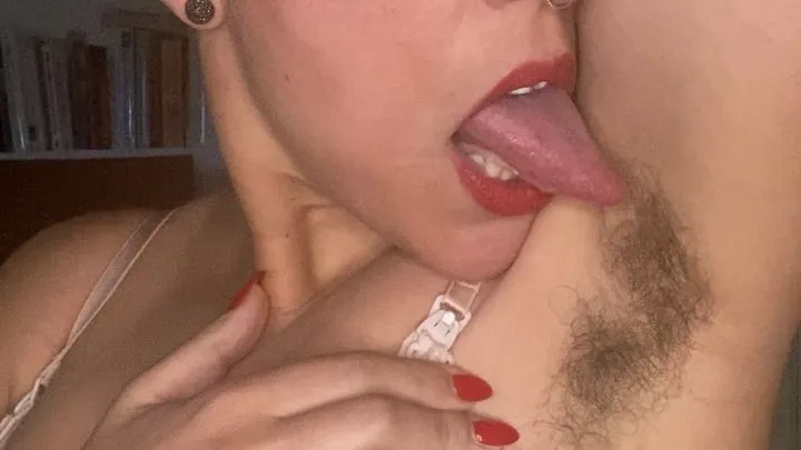 sensual armpit lick