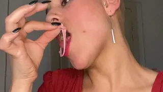 sucking a gum as if it was you