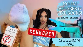 No-No Squares and Nike Socks (CENSORED - BETA SAFE) [ Findom Therapy • Sock Worship • Tease & Denial ]