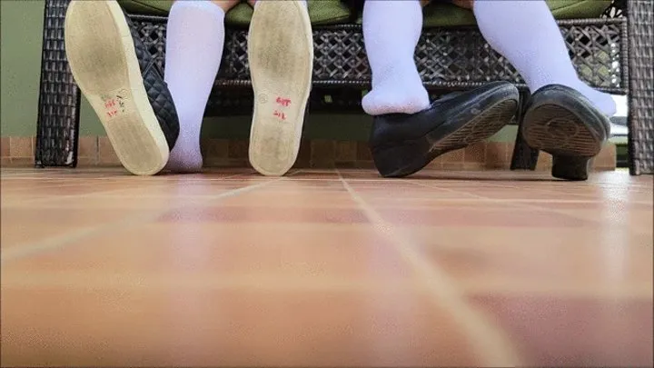 DOUBLE SHOEPLAY BY SCHOOL TEEN GIRLS