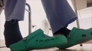 Wild Shoeplay Barefoot by Ara at Hospital PART 2