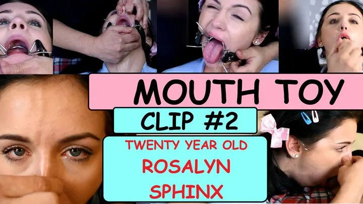 Teen 18+ Newbie Rosalyn Sphinx tries deepthroating GAGGING for first time w Dirty old man MOUTH TOY CLIP #2