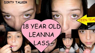 Leanna Lass tries an eye watering deepthroat tear rolls down her face talks dirty as dirty old man instructs her on how to suck his cock CLIP #3
