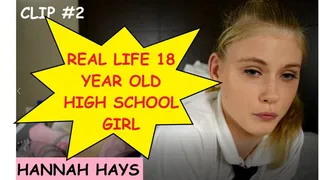 Real life 18 year old high school girl Hannah Hays one of her first scenes with dirty old man Joe Jon clip 2 of 8