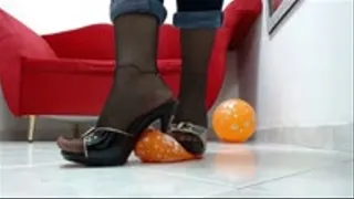 crushing party balloons