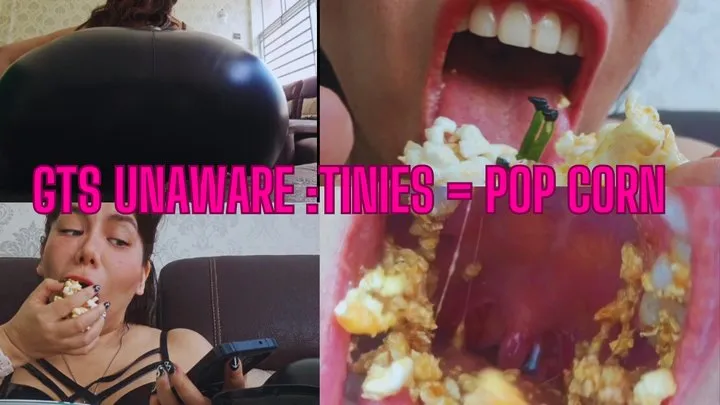 Giantess unaware vore pop corn