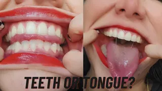 Mouth and teeth fetish