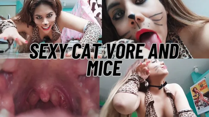 Vore sexy cat and mice POV