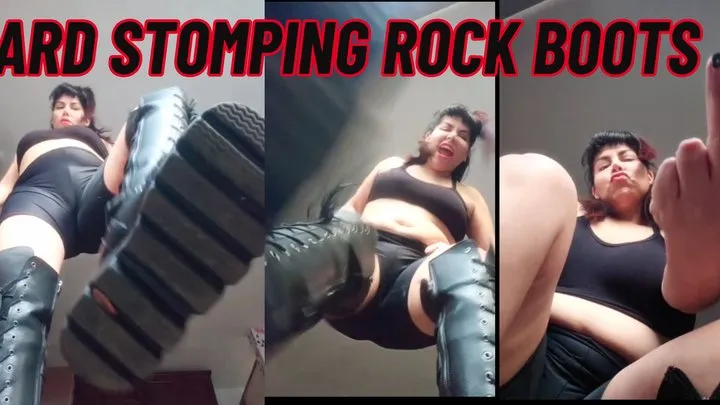 Stomping with my rock boots POV