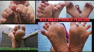 Giantess soles with french pedicure