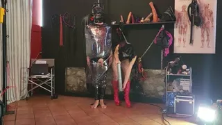 prolonged orgasm with immobilized slave!